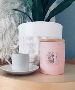 Pureveda pink fragrant candle